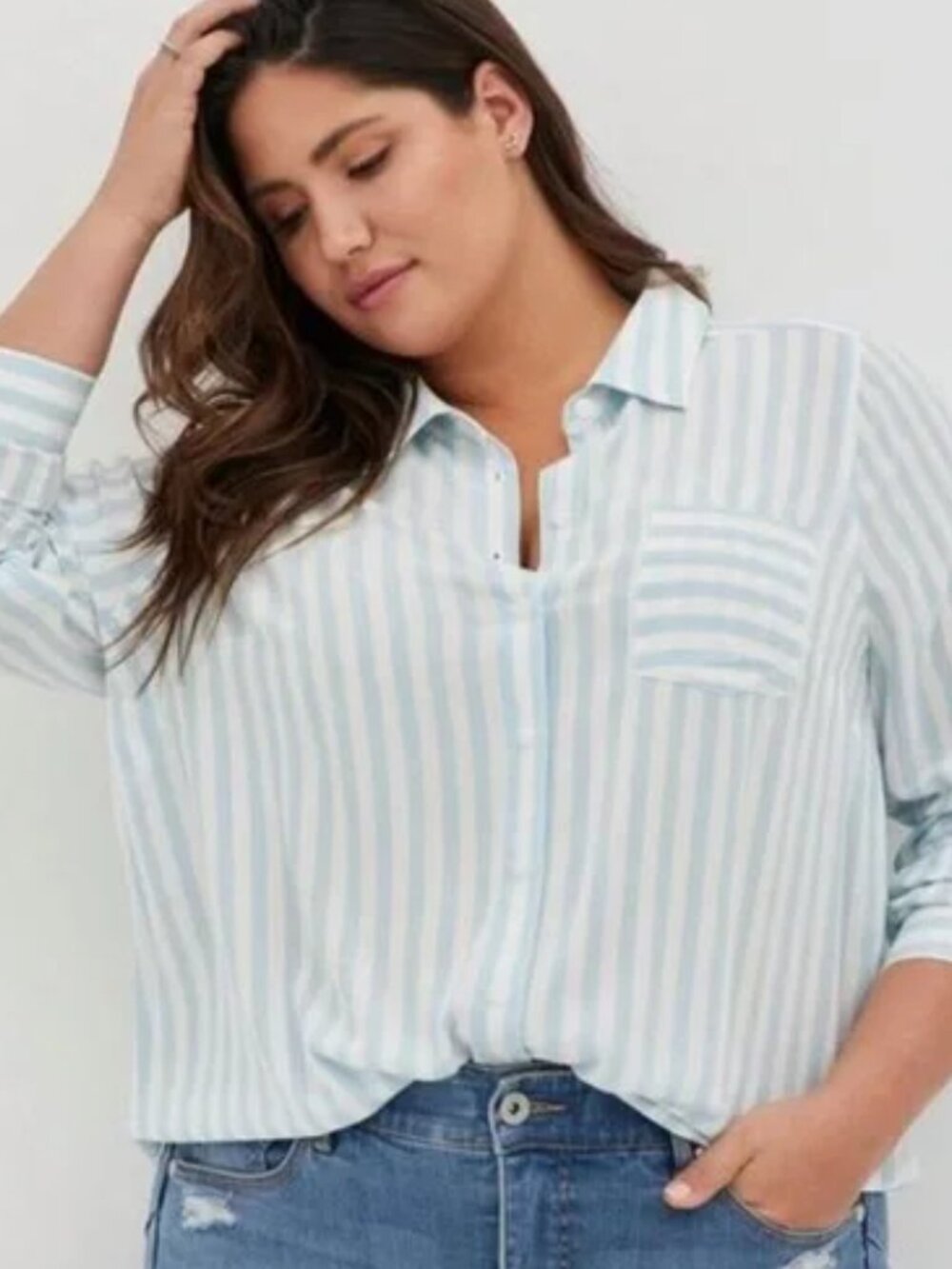 Torrid Esther Button Front Blouse